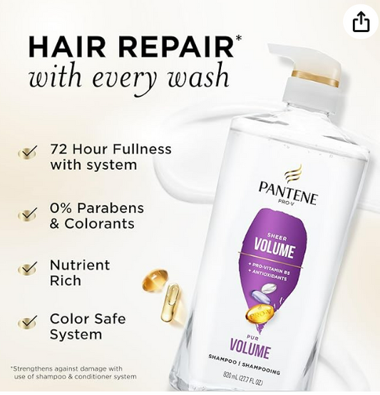 panteen shampoo sheer volume