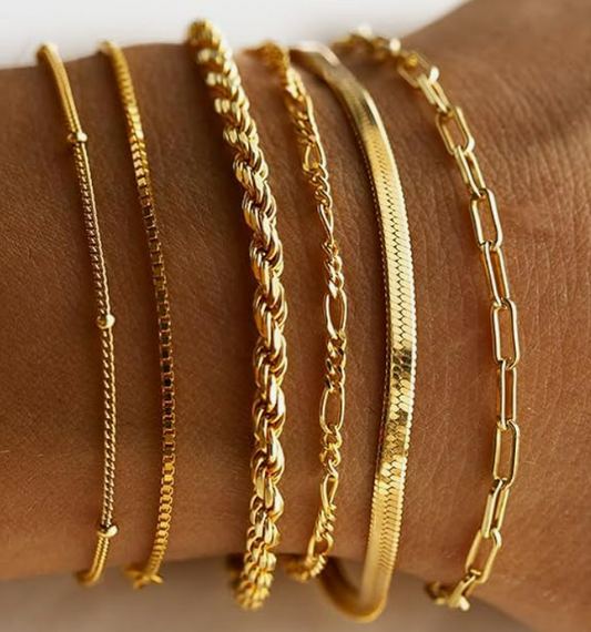 deramay gold bracelet for women also water proof