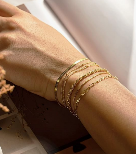 deramay gold bracelet for women also water proof