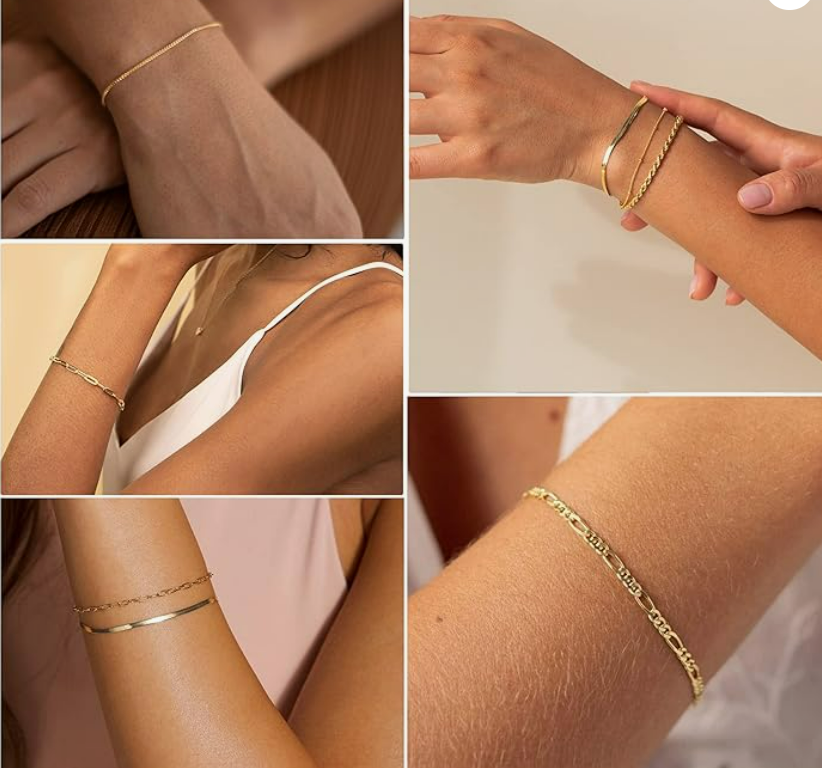 deramay gold bracelet for women also water proof